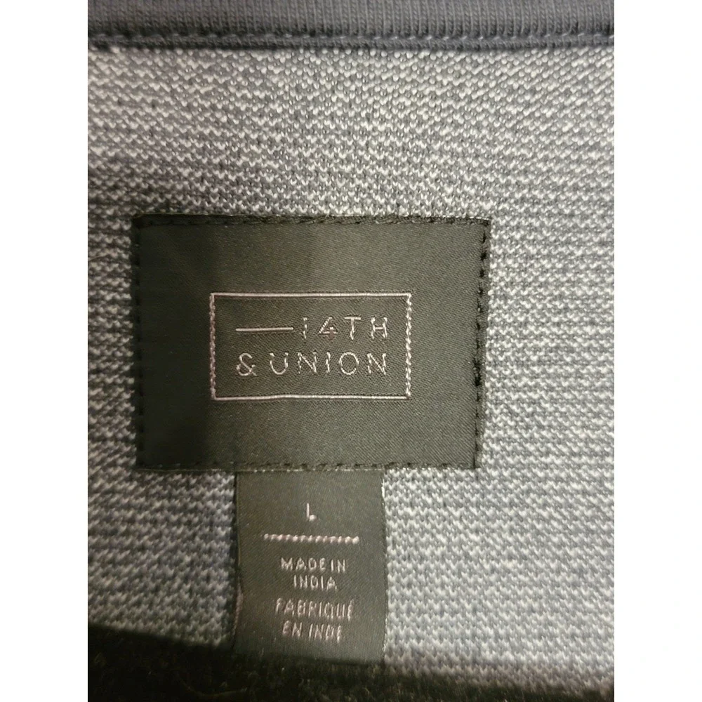 14th and Union Large 1/4 Zip Men's sweater -‎ Heather gray